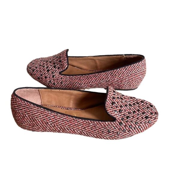 Nicole Bauble Flats Red Size 7 - Picture 3 of 8